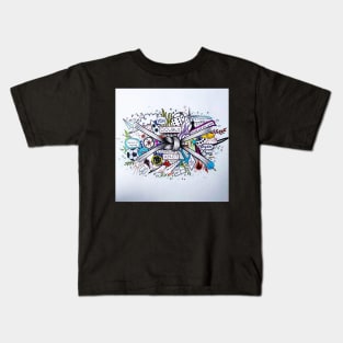 Stray Kids Double Knot Doodle Kids T-Shirt